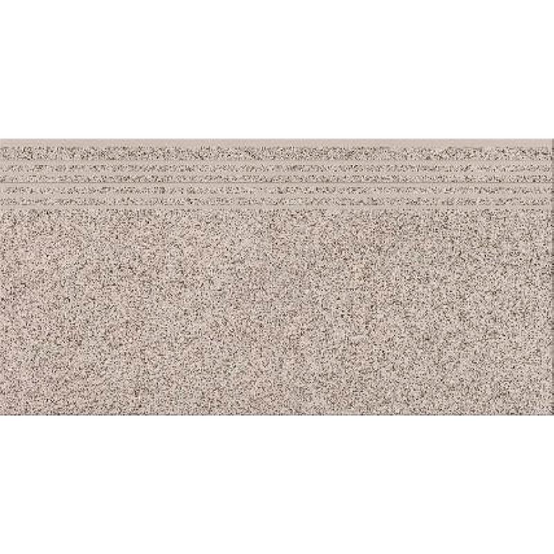 Ступенька из керамогранита Milton Grey Steptread серая 8x598x298 мм (004648)