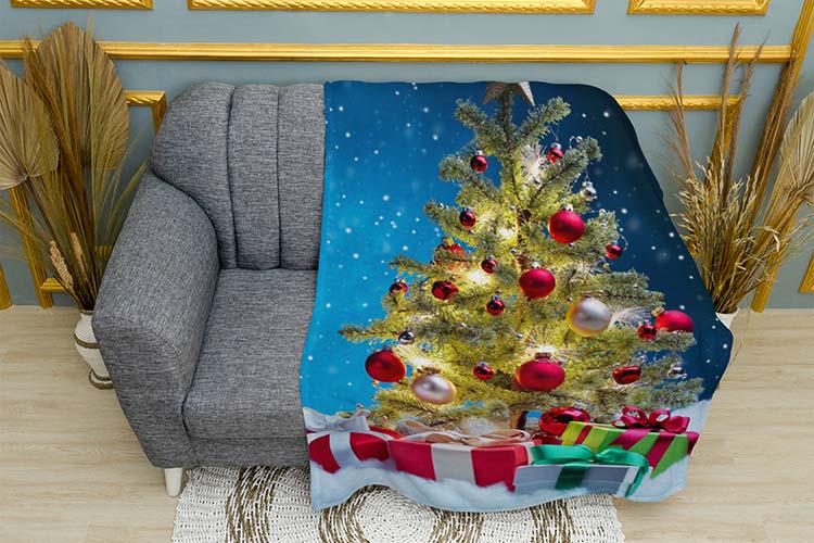 Плед плюшевый Christmas tree and New Year’s gifts двухслойный 135х150 см (114643-2) Плед плюшевый Christmas tree and New Year’s gifts двухслойный 135х150 см (114643-2)