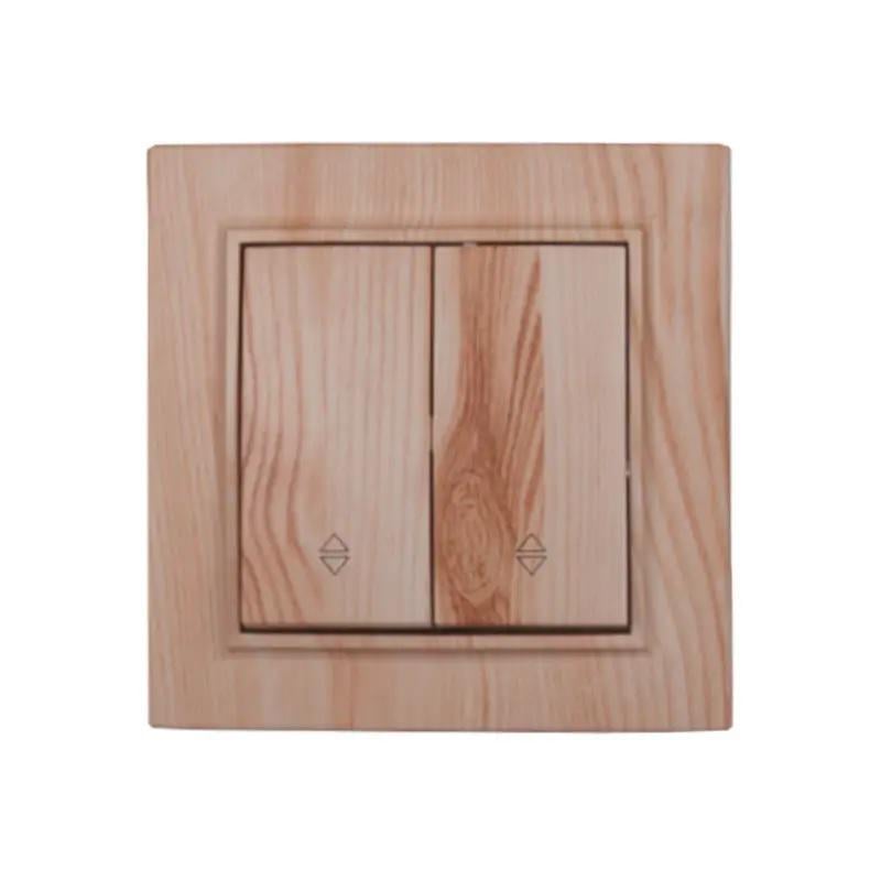 Выключатель двойной проходной ElectroHouse Enzo IP22 Светлое дерево (EH-2187-WW) Выключатель двойной проходной ElectroHouse Enzo IP22 Светлое дерево (EH-2187-WW)