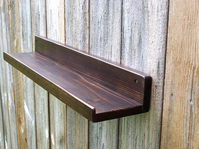 Полка настенная из дерева Хэнкок 60 см Мокко (НСП-0031610)