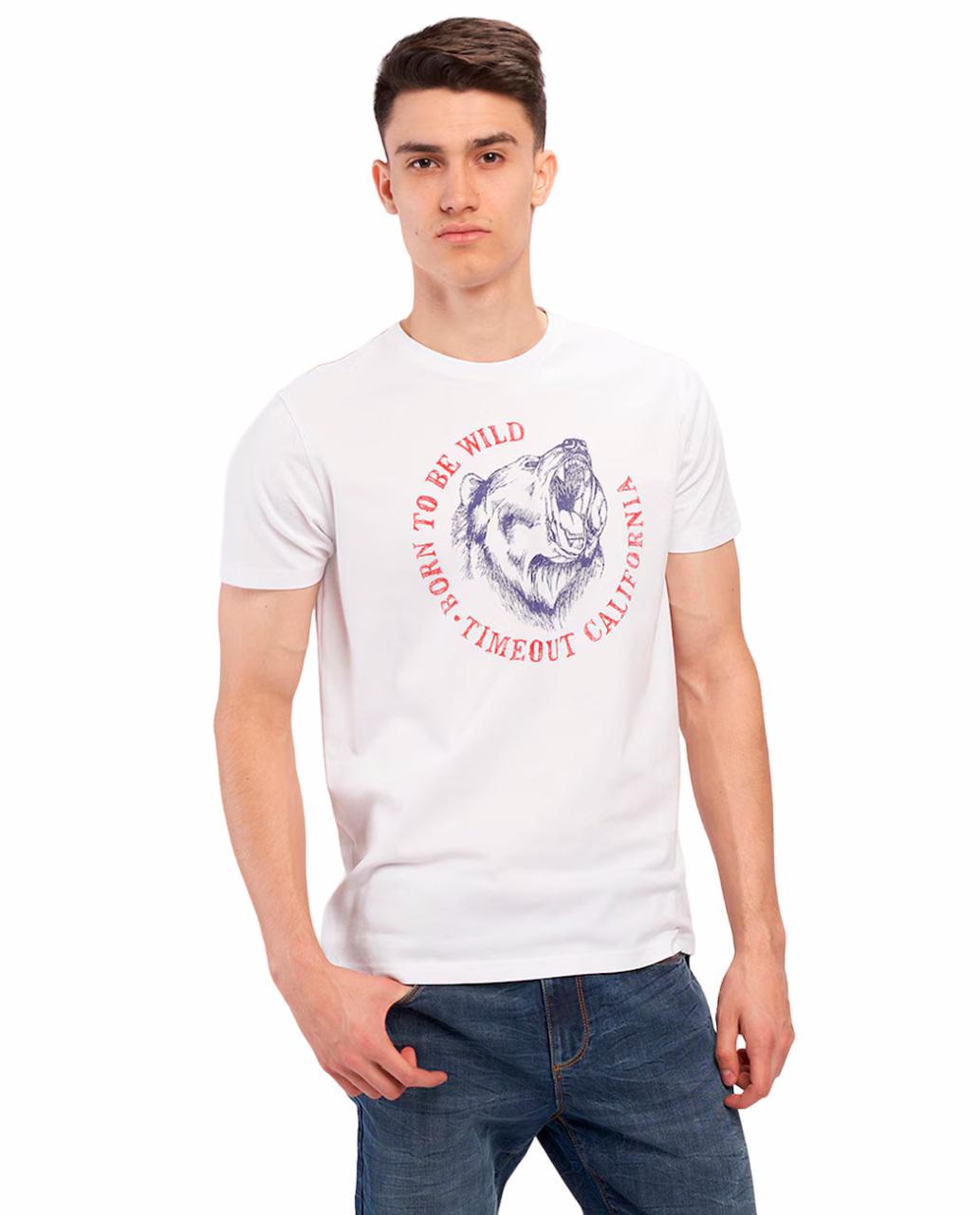 Футболка чоловіча Timeout 10172939.101 L Білий (8591443331605)