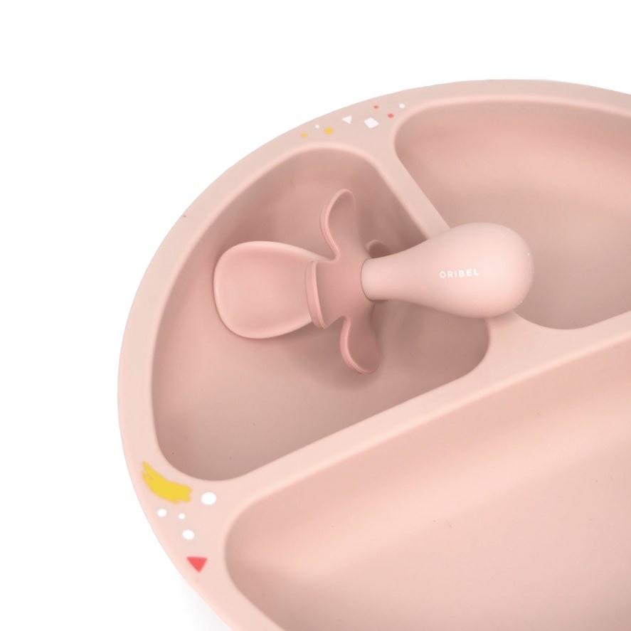 Детская посуда Oribel Cocoon тарелка/ложка/вилка Розовый (iz15720) - фото 3 Детская посуда Oribel Cocoon тарелка/ложка/вилка Розовый (iz15720) - фото 3