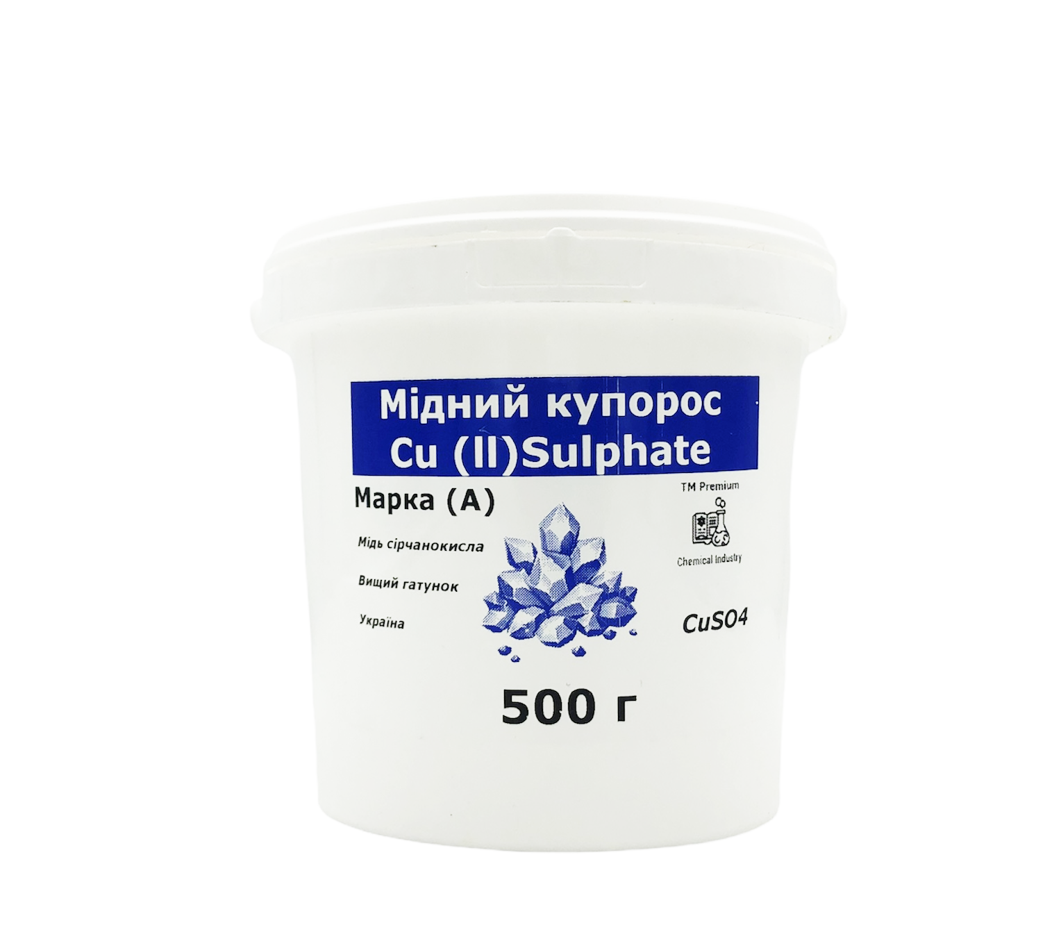 Медный купорос высший сорт марка А 500 г (00000113)