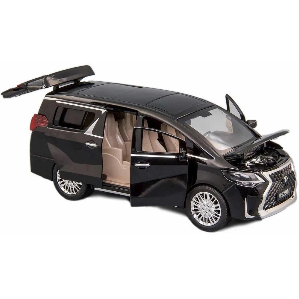 Игрушечная машинка металлическая AutoExpert Lexus LM300h Минивэн 1:24 коллекционная модель Черный (28443512)