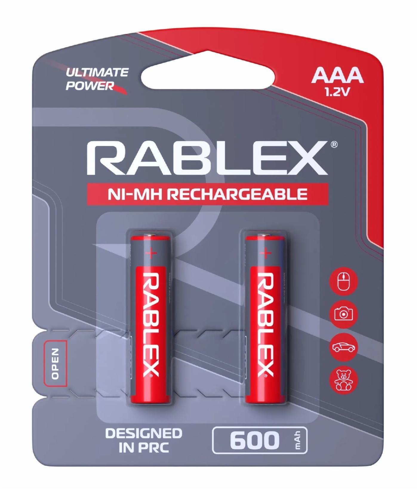 Акумулятор Rablex HR03/AAA 600 mAh 2 шт. (4822458030080-E3)
