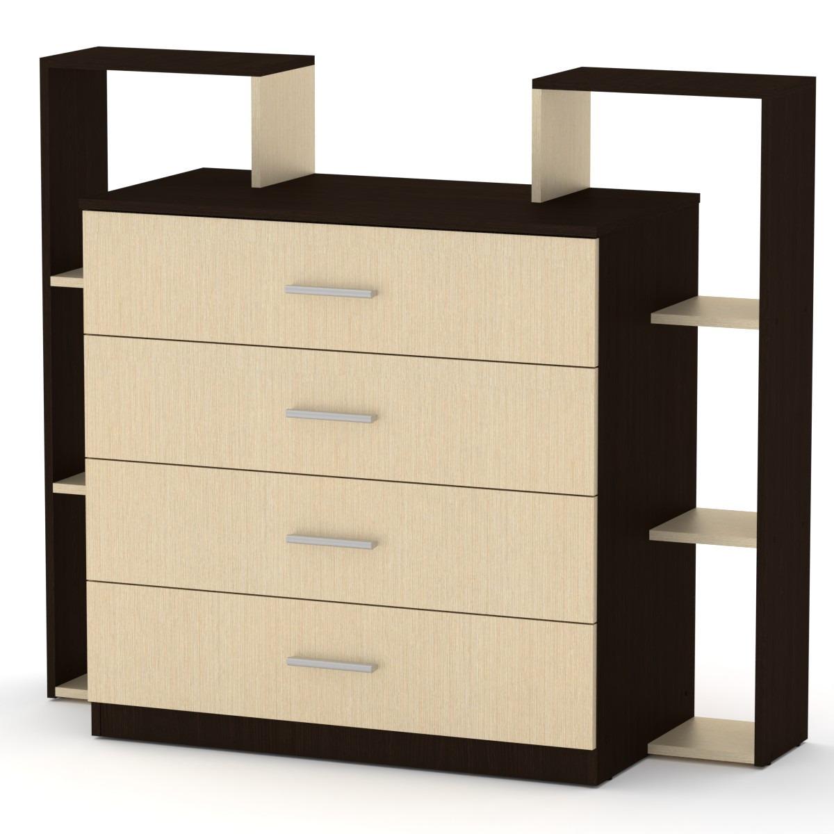 Комод Компанит-4-2 Венге комби (431_komp_W_NM) - фото 1 Комод Компанит-4-2 Венге комби (431_komp_W_NM) - фото 1