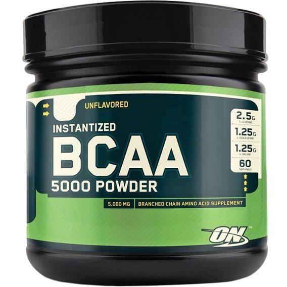 Амінокислота BCAA для спорту Optimum Nutrition BCAA 5000 Powder 345 г 40 порцій Unflavored