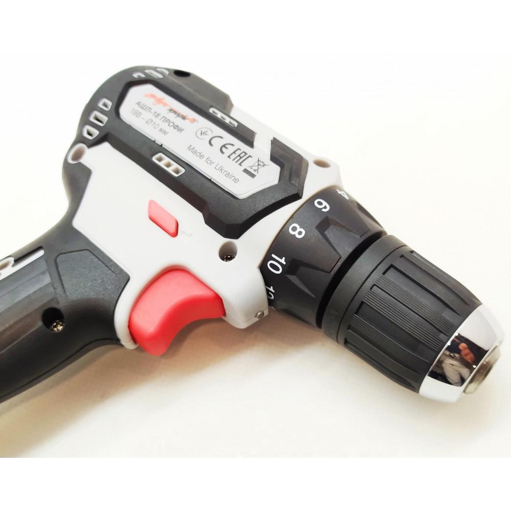 Шуруповерт бесщеточный Луч Профи АШЛ-18 Profi кейс 2 Ah 18 В 2 АКБ ЗУ - фото 10 Шуруповерт бесщеточный Луч Профи АШЛ-18 Profi кейс 2 Ah 18 В 2 АКБ ЗУ - фото 10