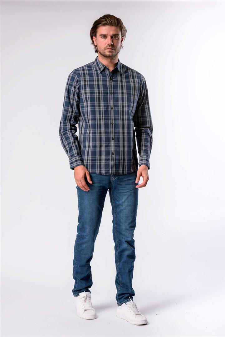 Сорочки чоловічі Kvl 10202152 L Синій - фото 3