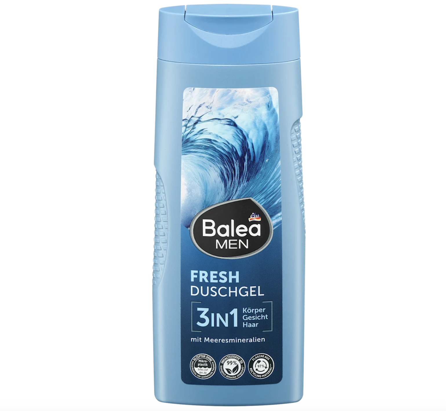 Гель мужской для душа Balea MEN 3in1 Fresh для чувствительной кожи 300 мл