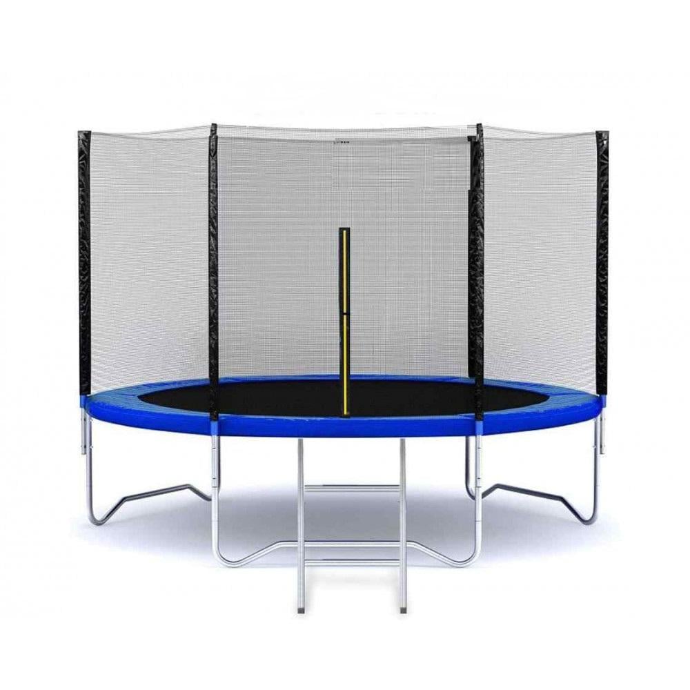 Батут Just Fun наружная сетка и стремянка 252 см Blue