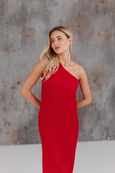 Сукня літня в'язана ART KNIT Грація L Червоний (43725) - фото 8