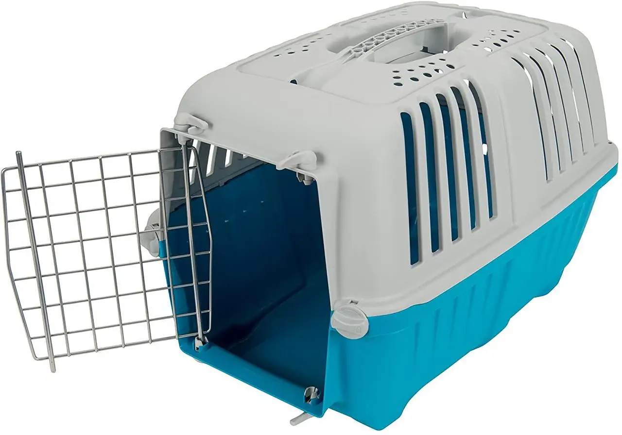 Переноска для животных MPS Pratiko 3 с металлической дверью 60x40x42 см Blue - фото 2 Переноска для животных MPS Pratiko 3 с металлической дверью 60x40x42 см Blue - фото 2