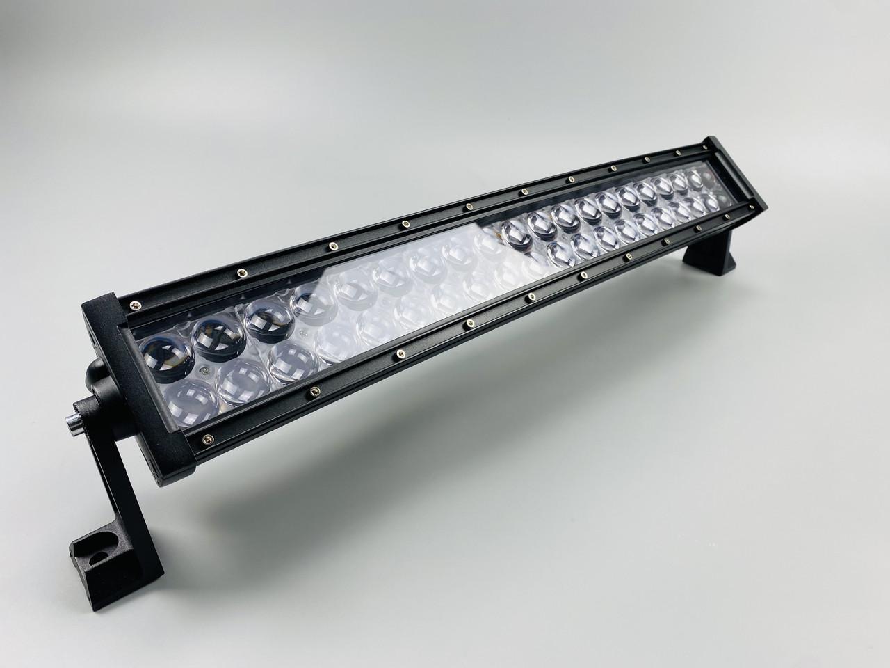 Фонарь светодиодный для грузовика дополнительный свет LED BAR прямоугольная 120W полукруг 3D линза