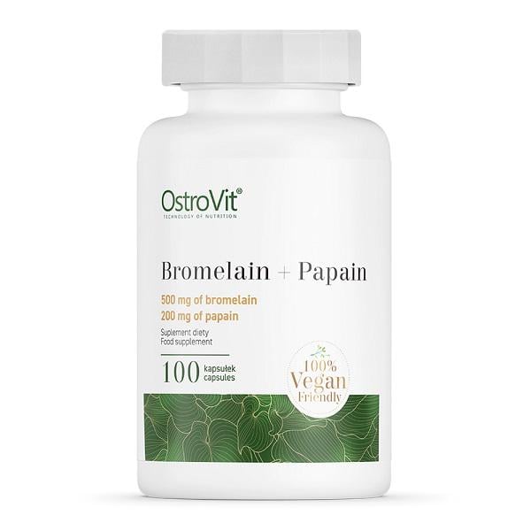 Ензими для спорту Ostrovit Bromelain/Papain 100 капс. (000020998)