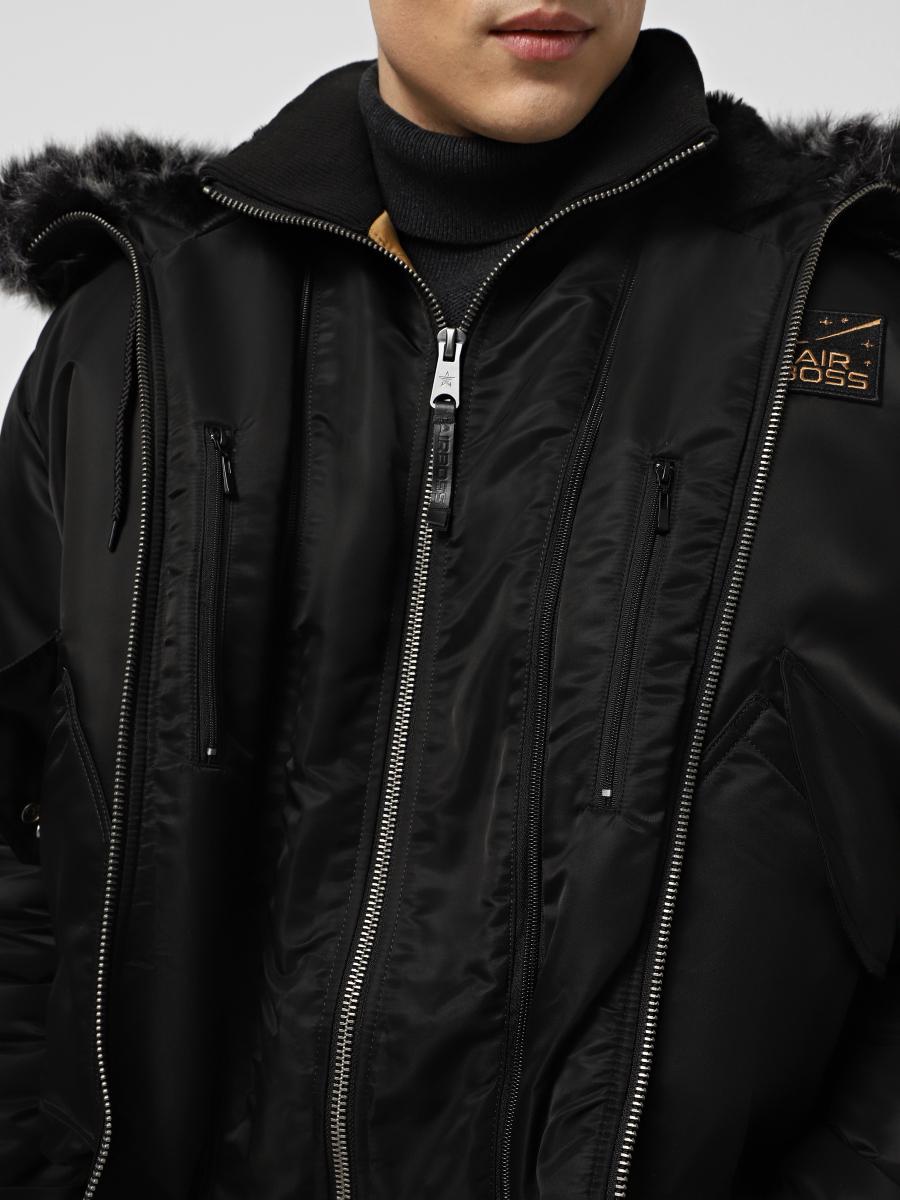 Куртка зимова коротка Airboss CWU Spaceman Hooded Jacket 5XL Чорний (125604) - фото 5