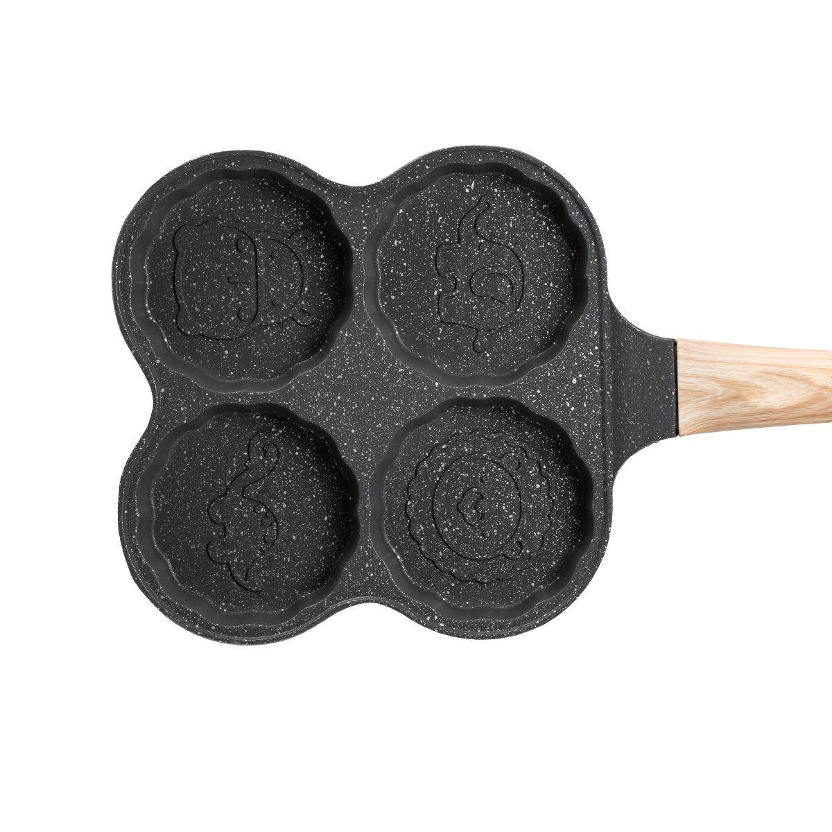 Сковорода для оладьев/яиц/панкейков антипригарная порционная на 4 секции (4882) - фото 2