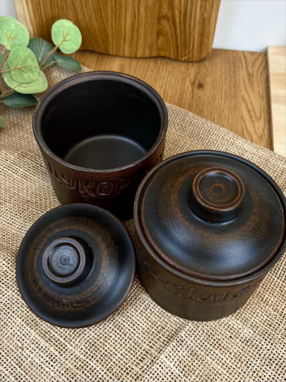 Набір для спецій керамічний керамічний декор 0,7 л (3000-32) - фото 7 Набір для спецій керамічний керамічний декор 0,7 л (3000-32) - фото 7