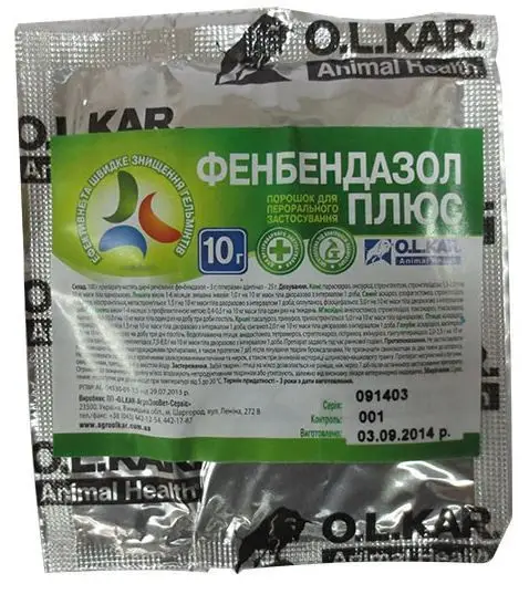 Фенбендазол плюс O.L.KAR. 10 г (14524) - фото 1 Фенбендазол плюс O.L.KAR. 10 г (14524) - фото 1