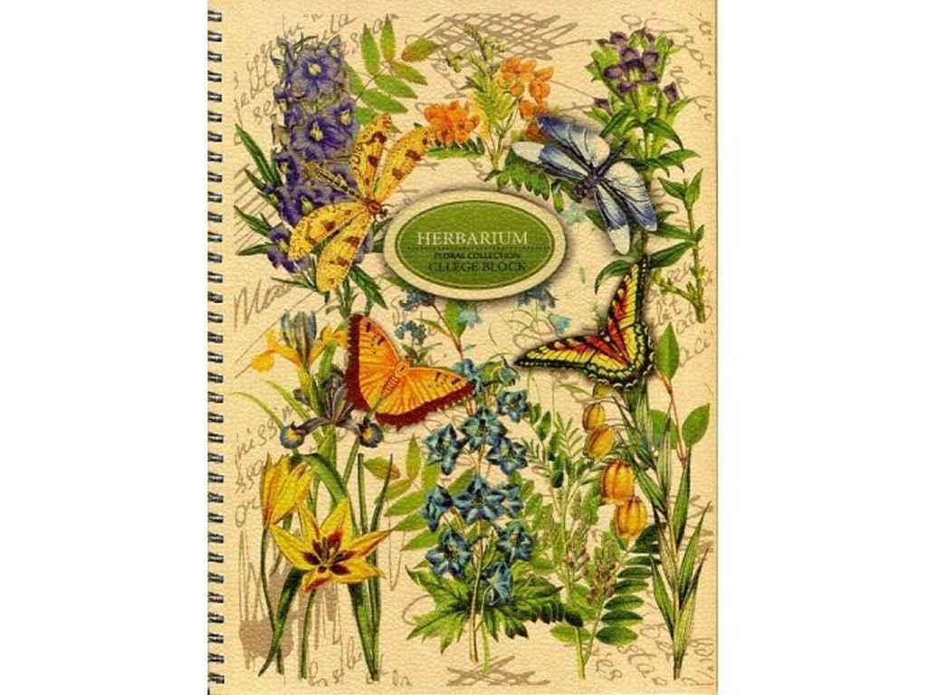 Тетрадь на пружинке Buromax KRAFT А4 80 листов. клетка (899910)