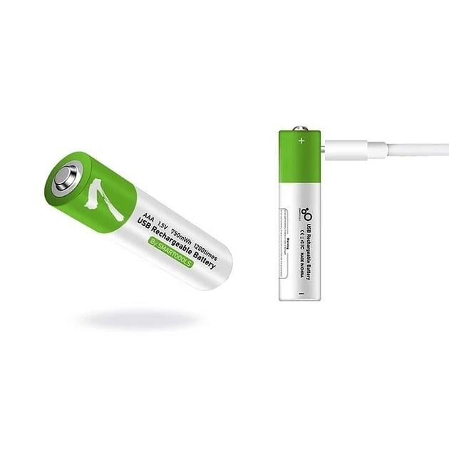 Батарейки акумуляторні Smartoools ААА з роз'ємом USB Type-C 1,5 V 750 mWh 4 шт. (127432) - фото 4