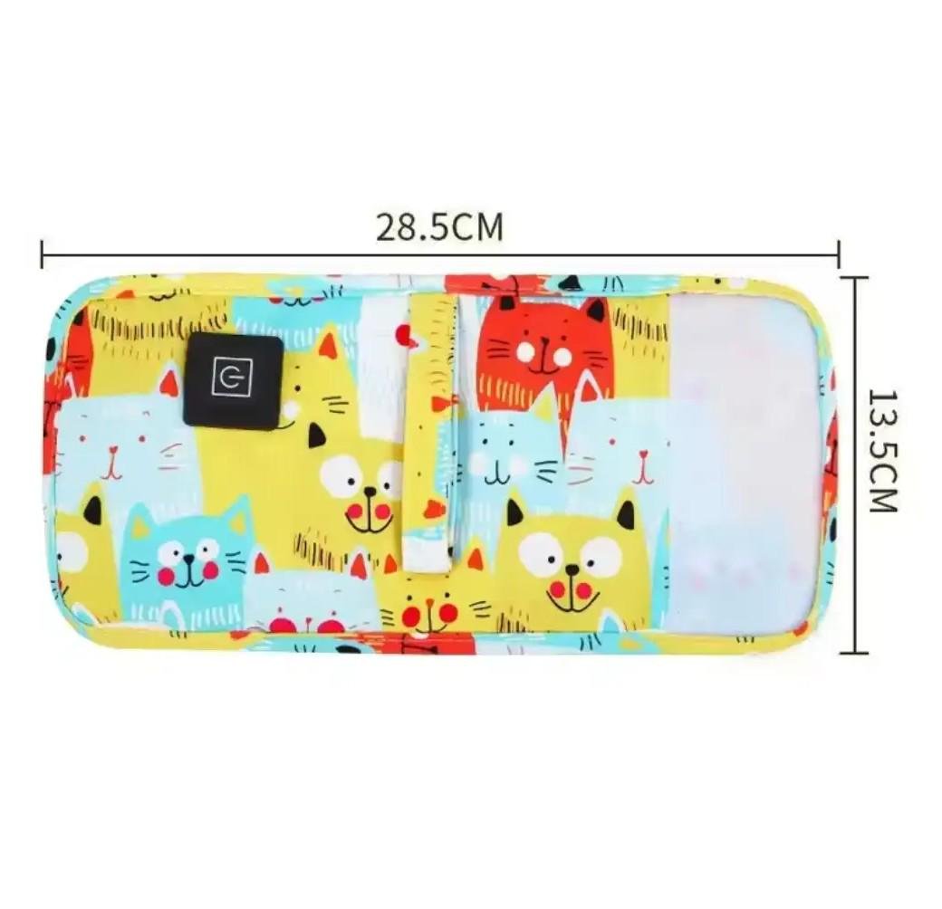 Підігрівач-термос Котики портативний для дитячої пляшечки USB Рожевий - фото 3 Підігрівач-термос Котики портативний для дитячої пляшечки USB Рожевий - фото 3