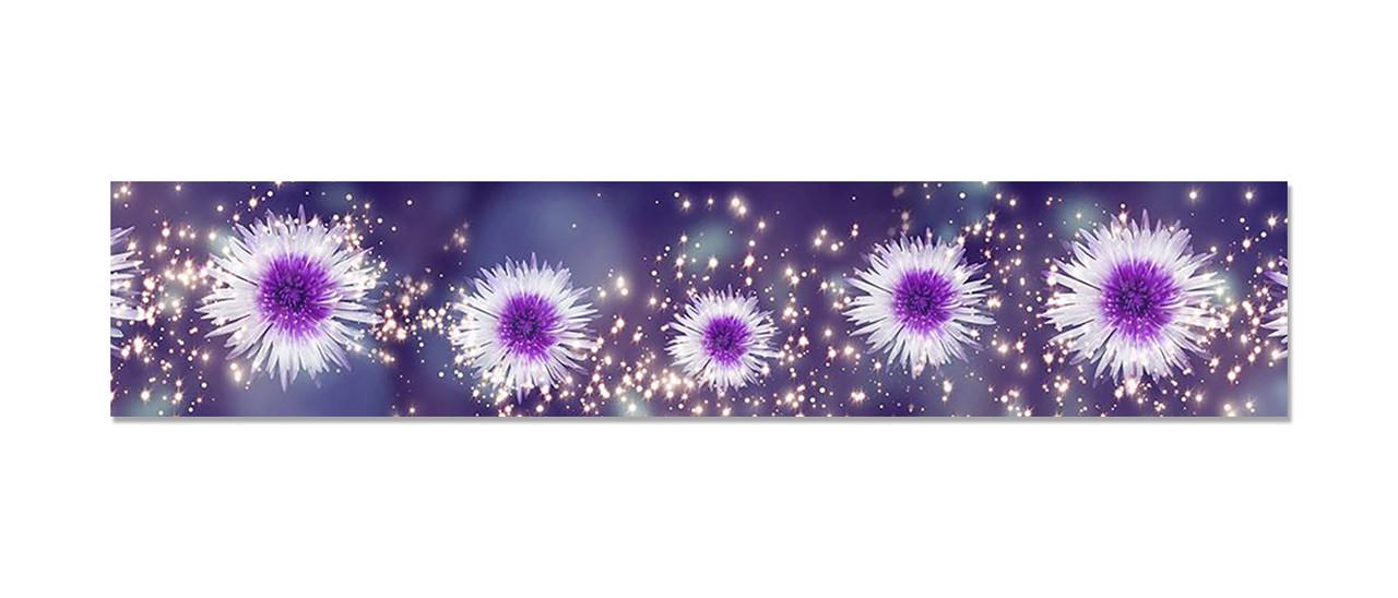 Наклейка виниловая на кухню Zatarga Блестящие Астры 600х3000 мм (1289776656)