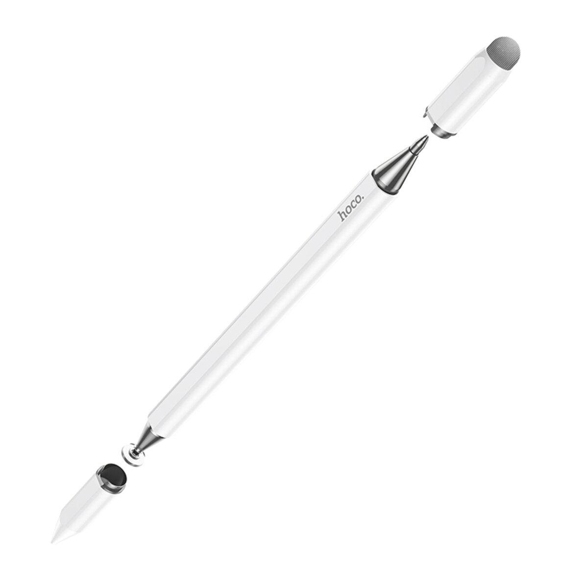 Стилус Hoco GM111 Cool dynamic series 3в1 passive universal capacitive pen White (6942007619394) - фото 2
