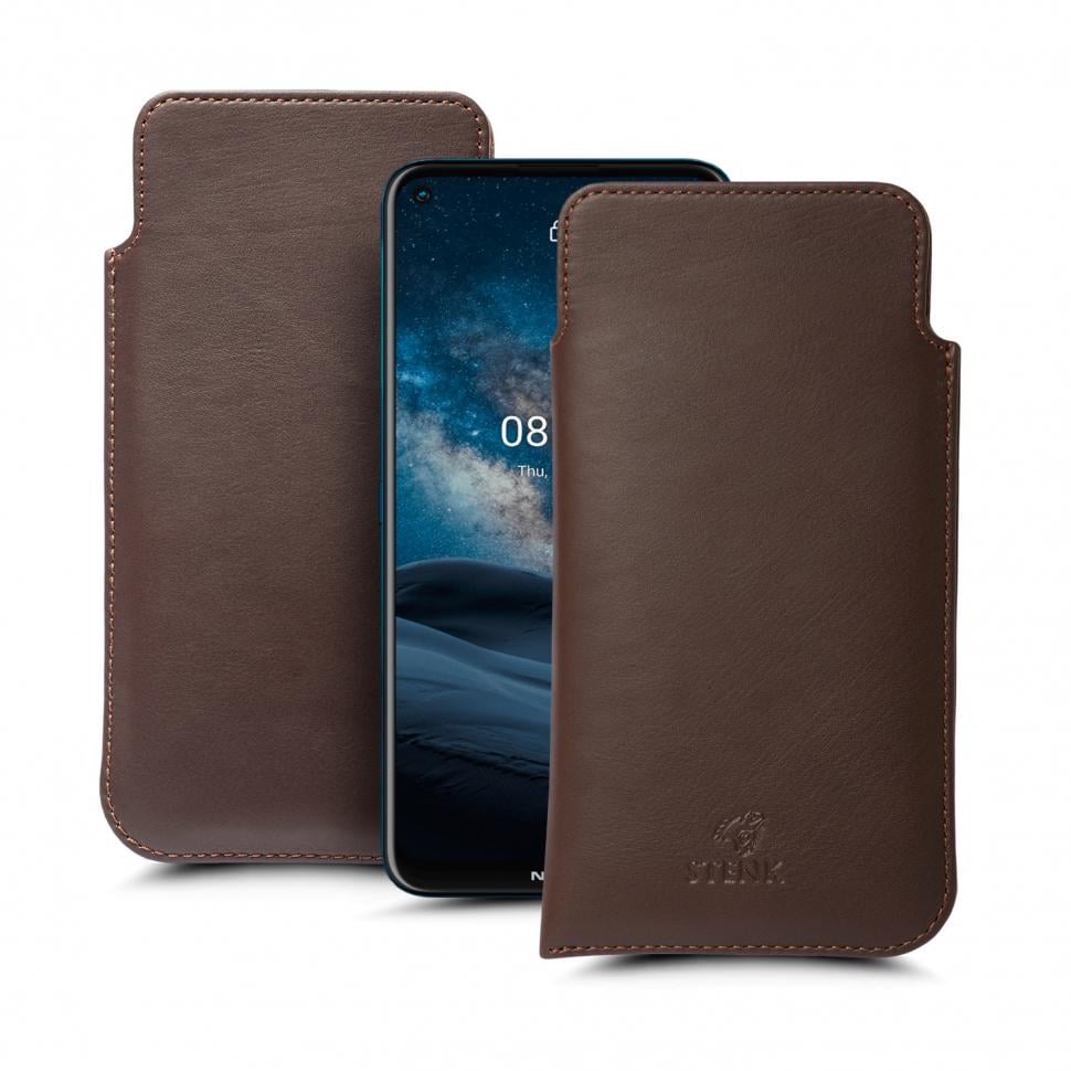 Футляр Stenk Elegance для Nokia 8.3 Коричневый (68015)