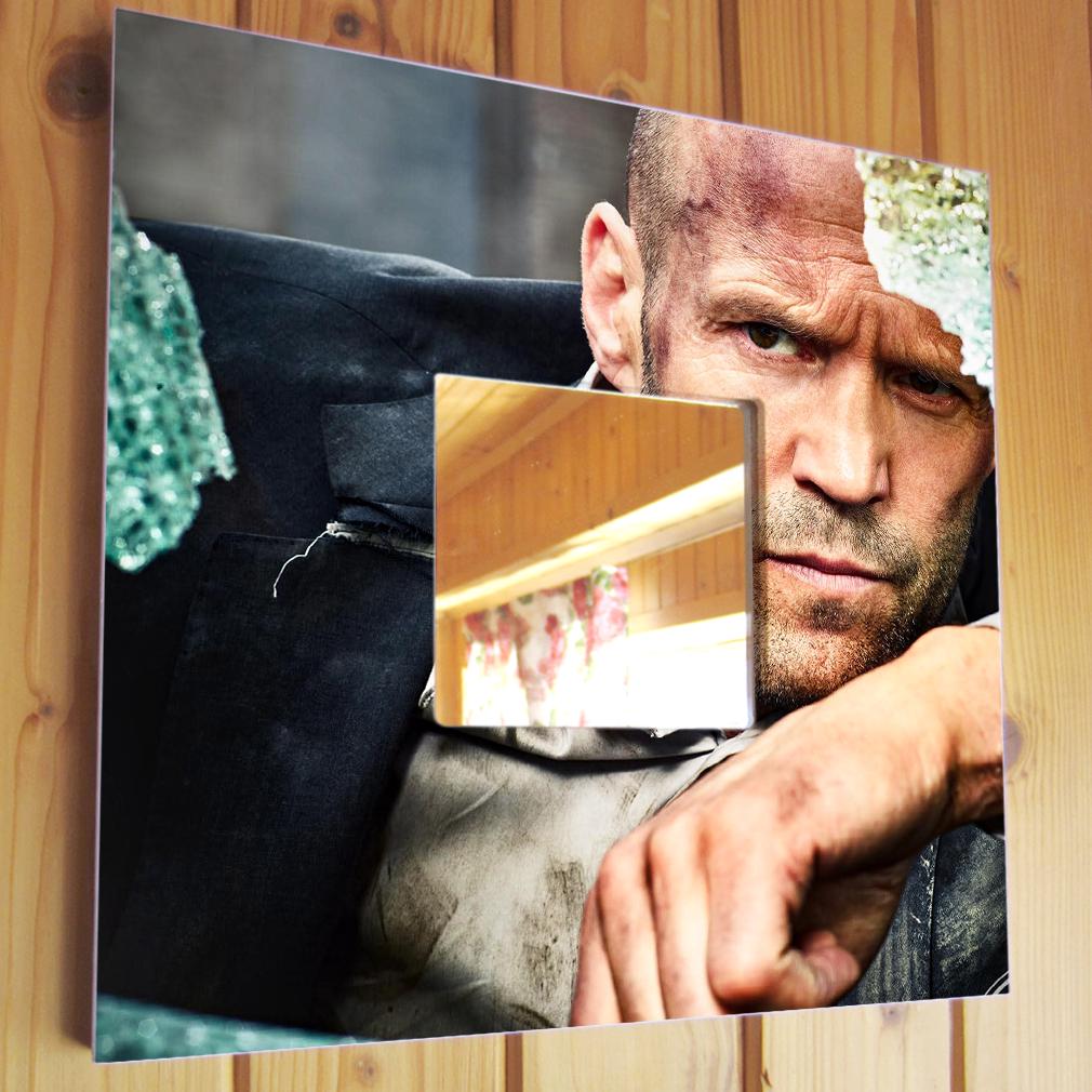 Зеркало декоративное Актер Джейсон Стэтхэм 260х260 мм (M04451)