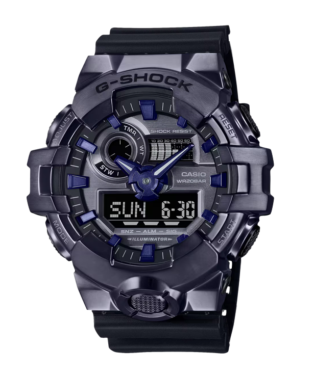 Часы мужские Casio GM-700P-6A мировое время серый циферблат Часы мужские Casio GM-700P-6A мировое время серый циферблат