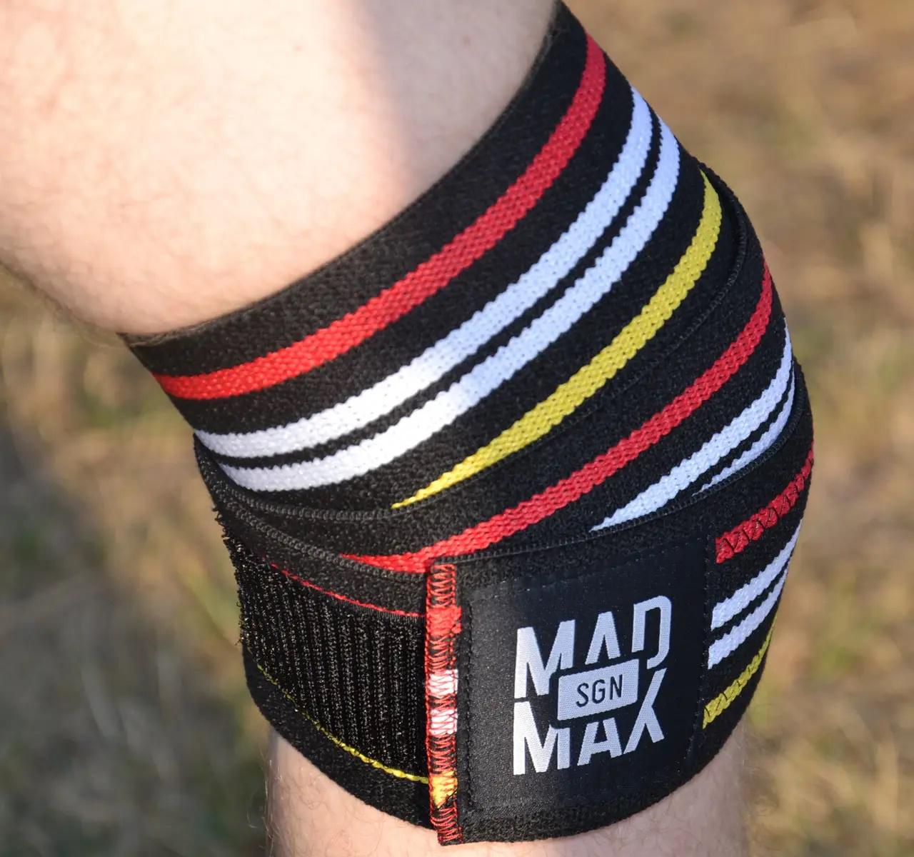 Бинты на колени MadMax MFA-292 Knee Wraps Black (62-68-MFA-292-U) - фото 3
