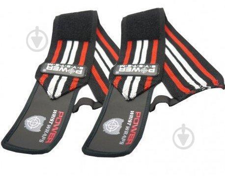 Кистові бинти Power System Wrist Wraps PS-3500 Black-Red - фото 3