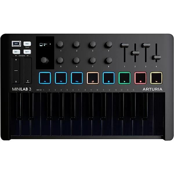 Клавиатура-MIDI Arturia MiniLab 3 Deep Special Edition Black (64341)