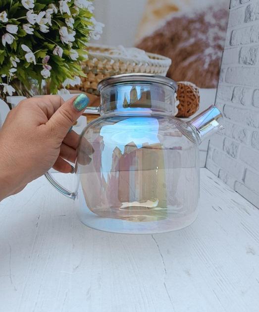 Заварник-графин Stenson R92988 з пружиною-ситом та кришкою 1,5 л (602809) - фото 4 Заварник-графин Stenson R92988 з пружиною-ситом та кришкою 1,5 л (602809) - фото 4