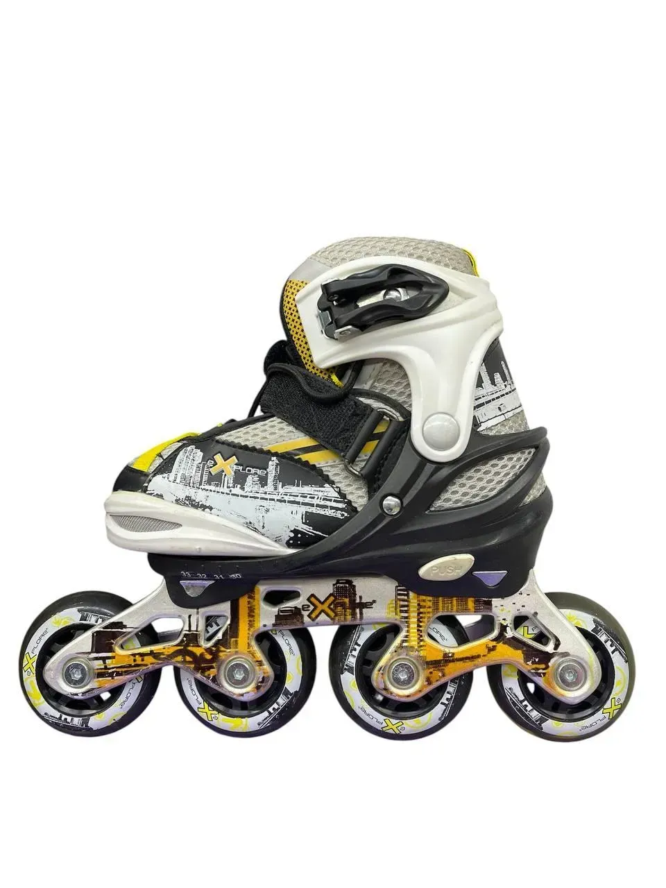 Ролики детские Amigo Lanos р. 30-33 Черно-желтый