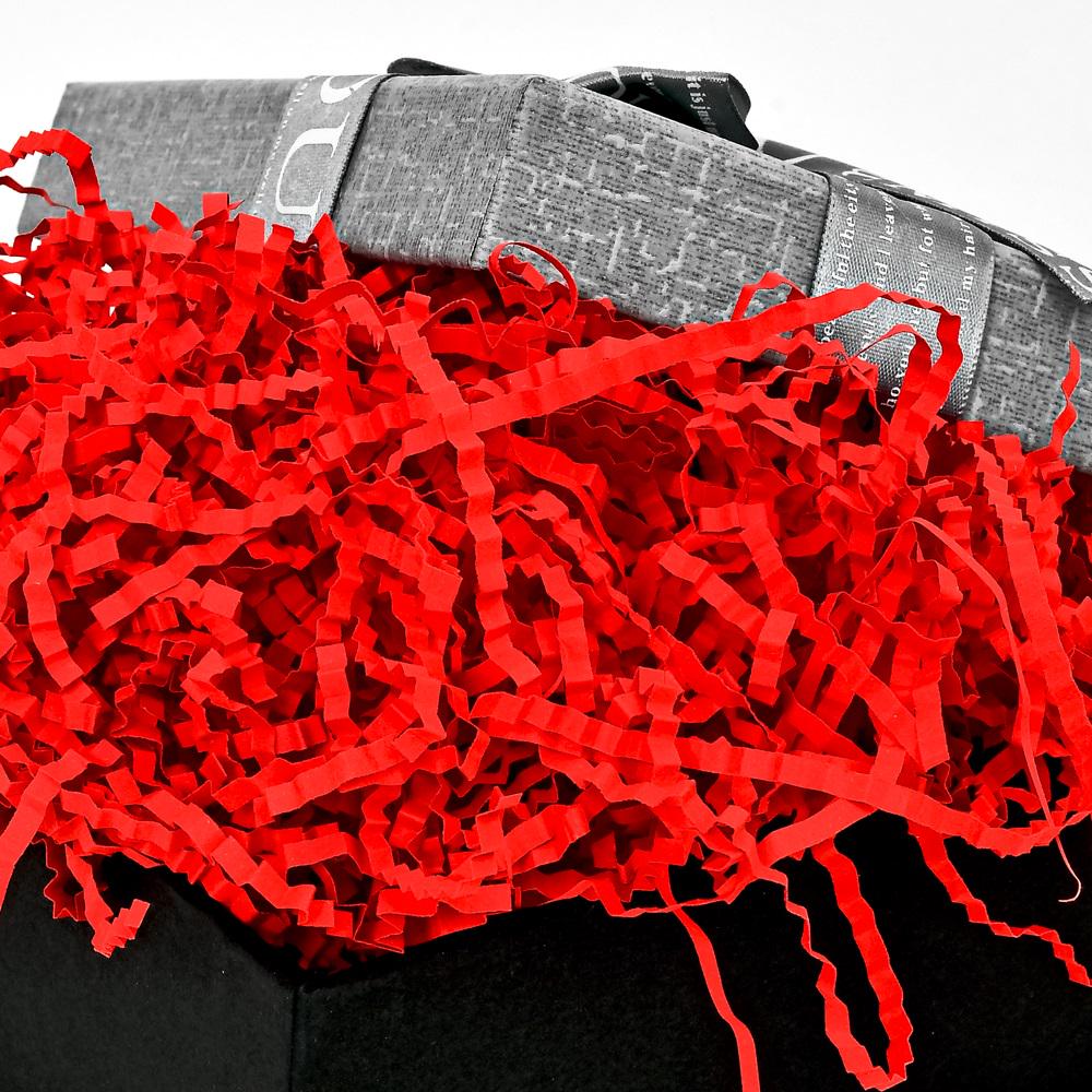 Декоративный бумажный наполнитель для подарочных коробок 50 г Red (22091888) - фото 2 Декоративный бумажный наполнитель для подарочных коробок 50 г Red (22091888) - фото 2