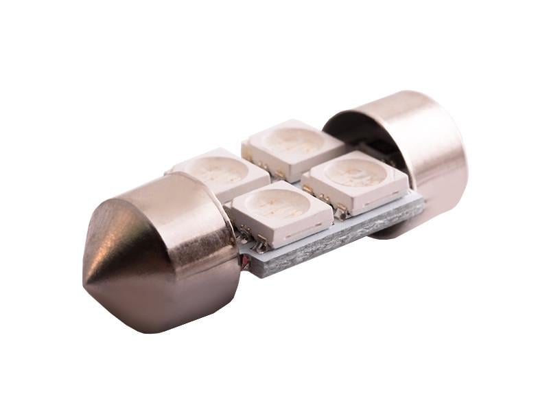 Автолампа светодиодная C5W SV8,5 24 В 31 мм SMD5050-4led Синий (760)