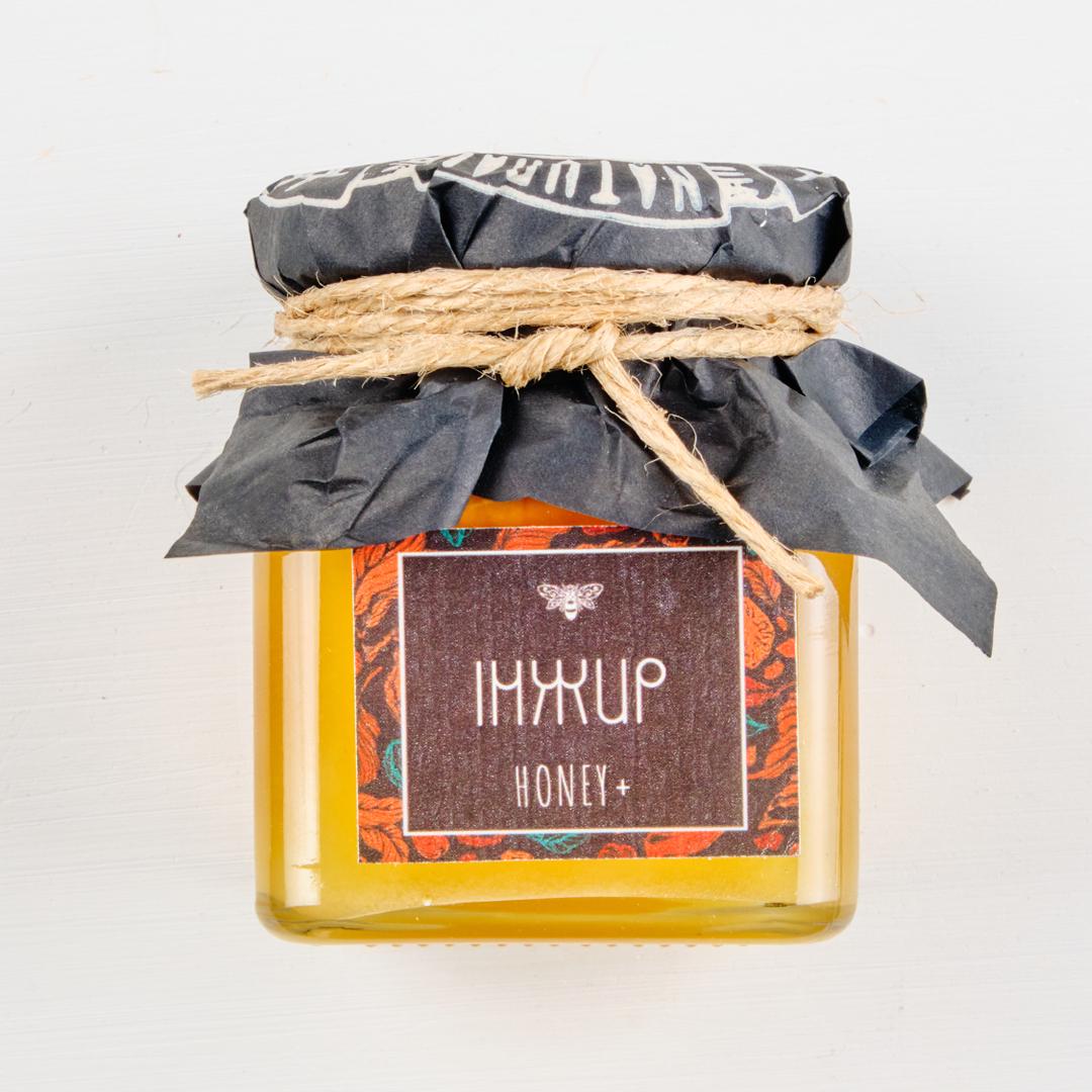 Мед натуральный Honey+ Natural с инжиром 150 г Мед натуральный Honey+ Natural с инжиром 150 г