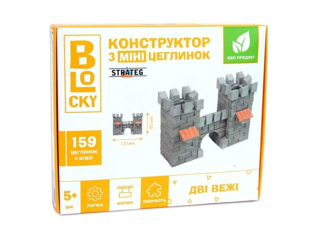 Набор строительный для творчества Strateg из мини-кирпичиков BLOCKY Две башни (31021)