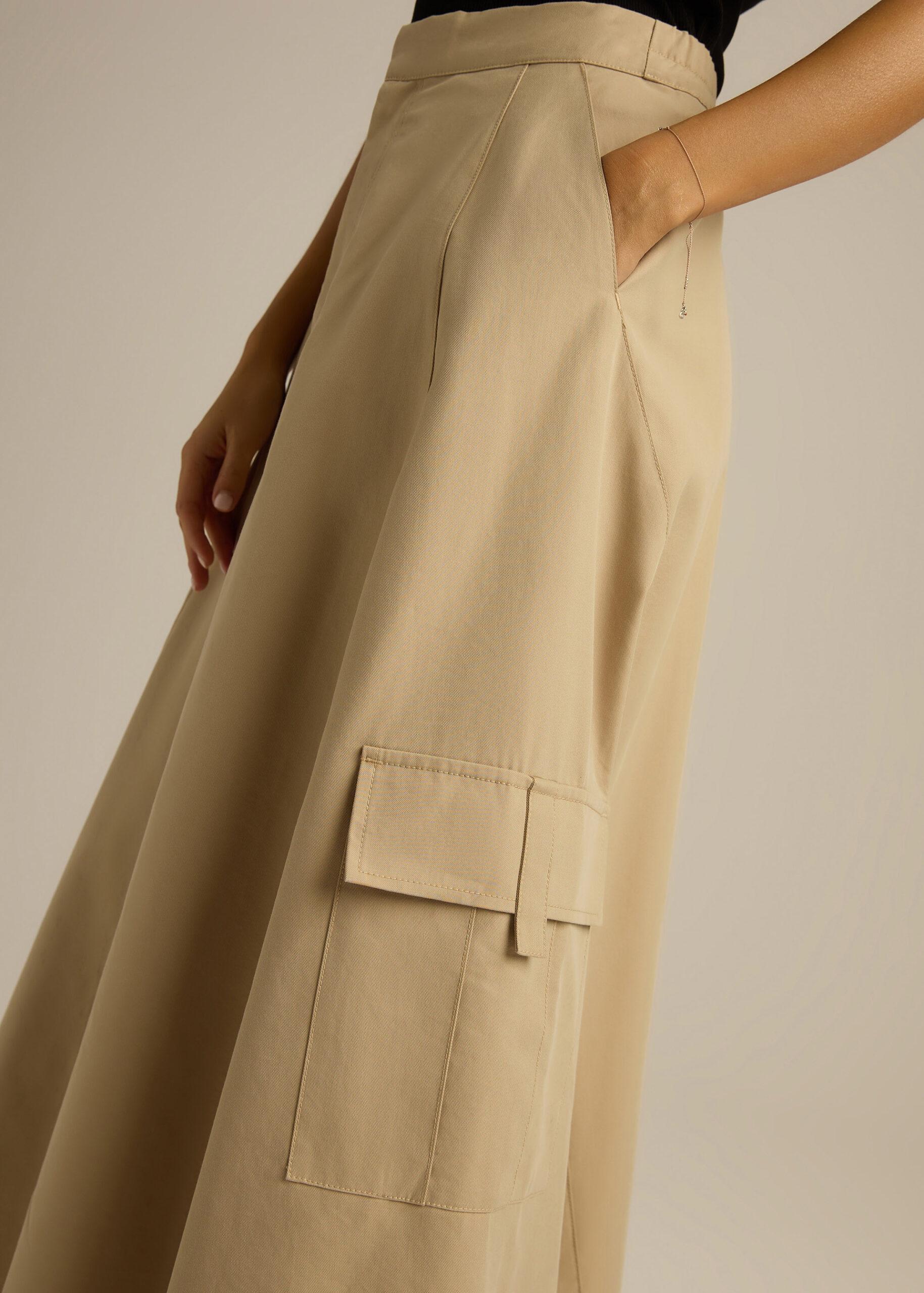 Спідниця жіноча міді Diverse DULIA L Пісочний (5905384144737) - фото 3