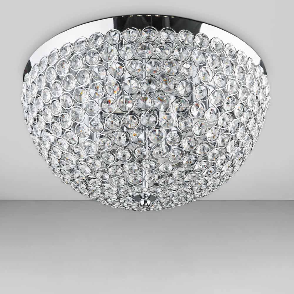 Люстра потолочная хрустальная Light House DL-18465/4 Хром