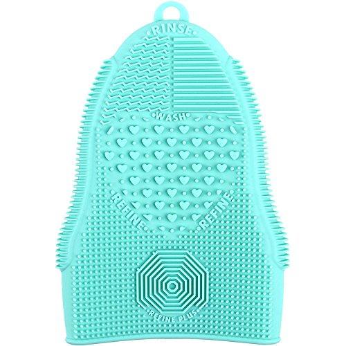 Силіконовий килимок SUNROZ Brush Cleaning Mat для миття ко сметичних пензликів Синій (SUN2676)