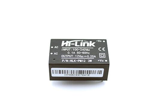 Преобразователь напряжения компактный AC-DC 220В-12В 0.25А HLK-PM12 Преобразователь напряжения компактный AC-DC 220В-12В 0.25А HLK-PM12