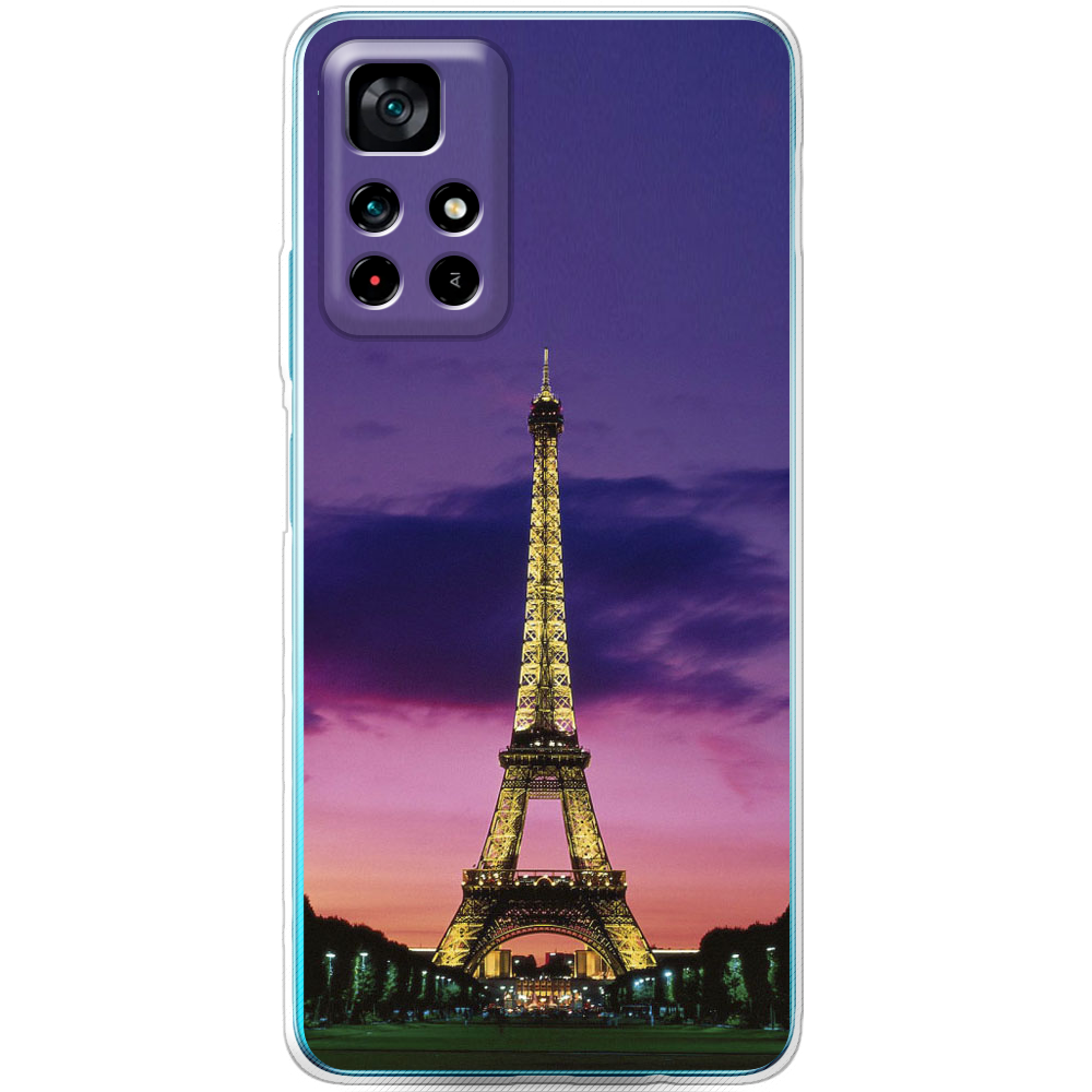 Чехол BoxFace Poco M4 Pro 5G Полночь в Париже Прозрачный силикон (43742-up964-43742)