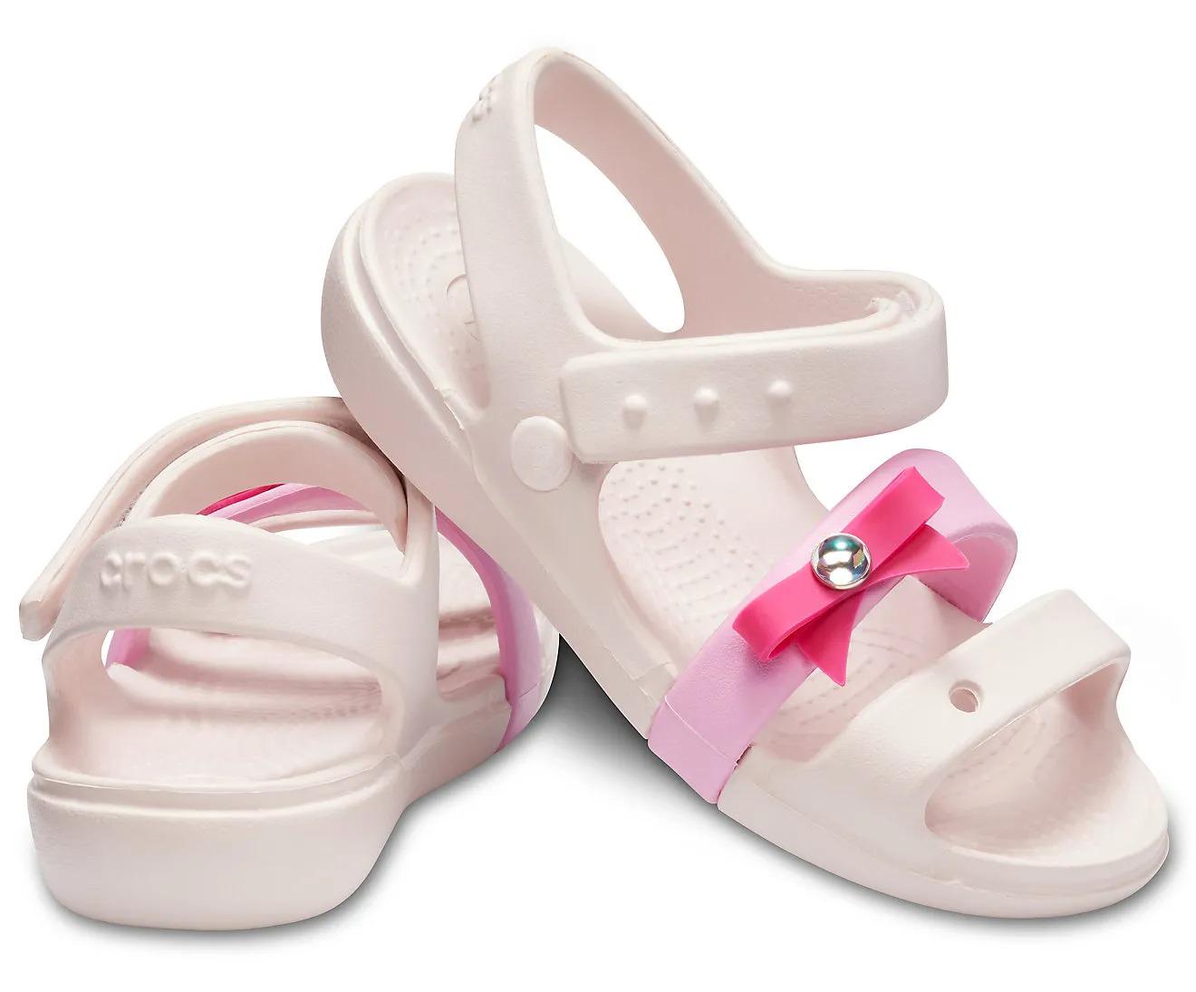 Сандалии детские Crocs Keeley Charm Barely р. 27 17,5 см Pink - фото 3