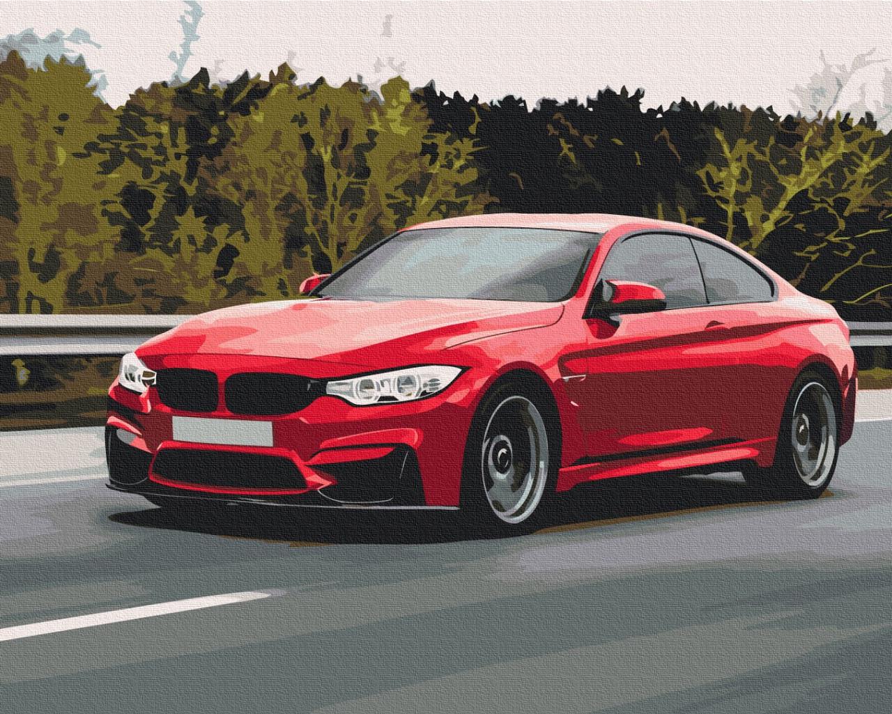 Картина по номерам BrushMe Спортивная машина 40х50 см (BS6923)