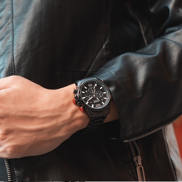 Годинник наручний чоловічий Megir Arnold Black (1046) - фото 4 Годинник наручний чоловічий Megir Arnold Black (1046) - фото 4