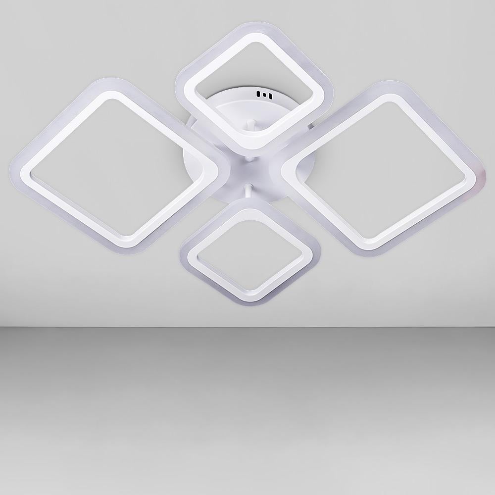 Люстра стельова світлодіодна Light House SL-18183/2/2 WT Dimmer 3000-6000 96W 130х700х510 мм Білий Люстра стельова світлодіодна Light House SL-18183/2/2 WT Dimmer 3000-6000 96W 130х700х510 мм Білий