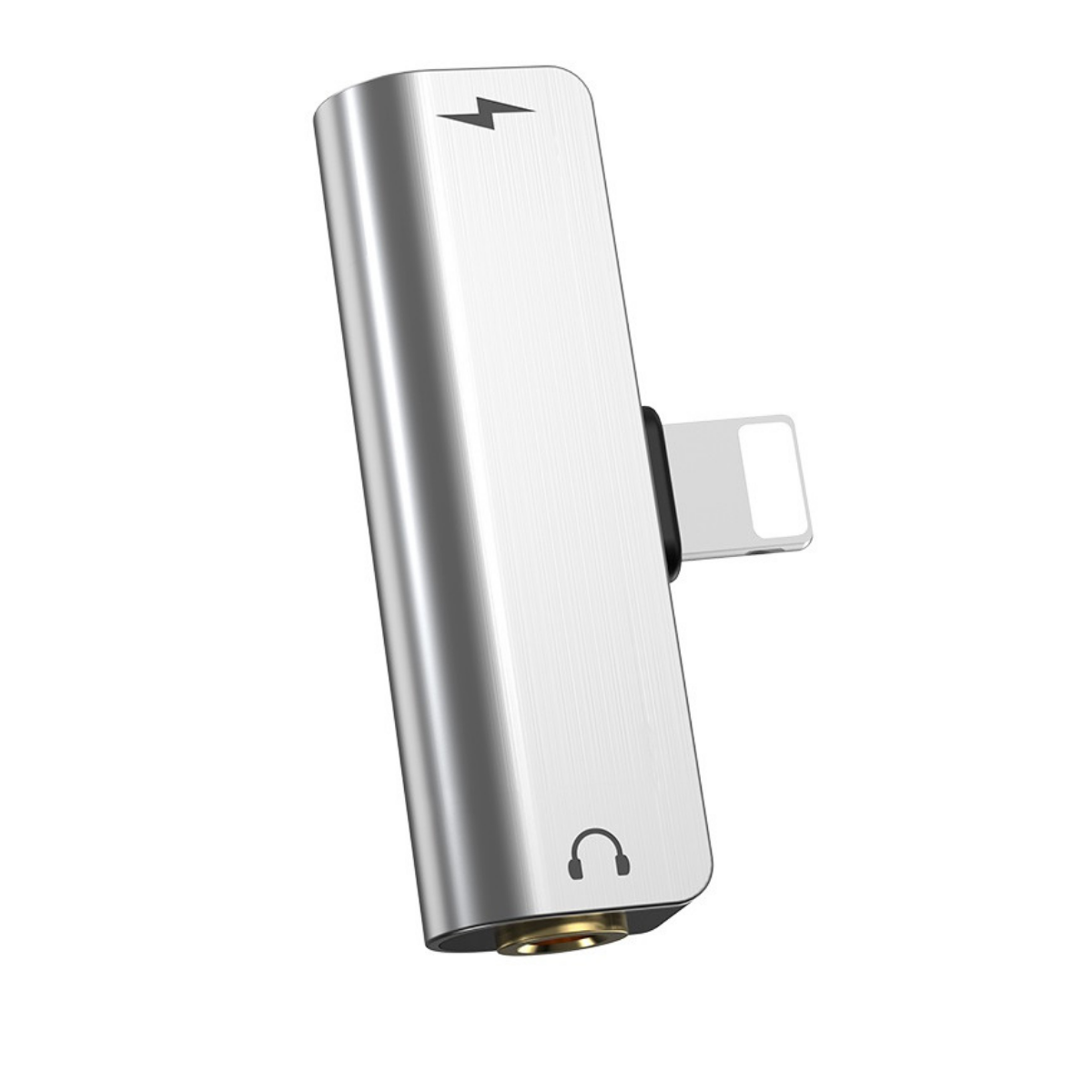 Адаптер Hoco LS25 Digital 3,5 audio converter Silver - фото 3